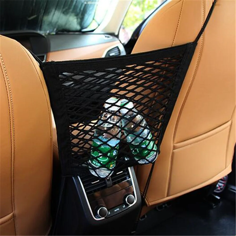 30*25cm Drink Cup Phone Holder Mesh Net Strong Elastic Multi function Pocket Stowing Tidying Seat Back Organizer Car Storage|Nets| - AliExpress
