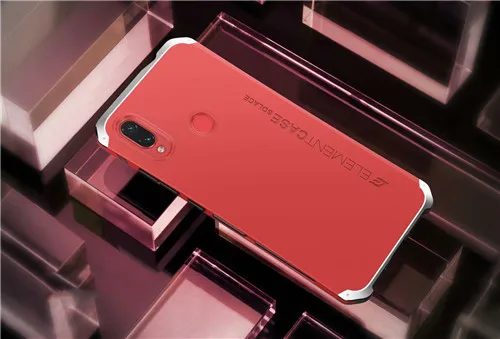 Алюминиевый металлический бампер чехол для Xiaomi Redmi Note 7 360 Полный Гибридный бронированный матовый ПК задняя крышка Redmi Note 7 противоударный чехол для телефона - Цвет: red and silver