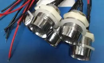 24V With Plastic LED Holder F10 10mm White Red Green Blue Yellow Orange RGB Lamp Light 20cm Wire Beads x 100pcs | Освещение