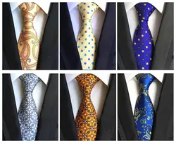 8 см Классические 100% шелк Для мужчин Галстук Модные галстуки геометрический Для мужчин галстук Бизнес Свадебная вечеринка Gravatas костюм