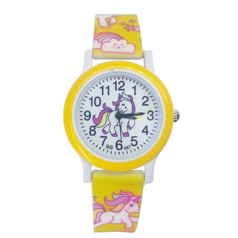 

2019 Hot Pony Watch Children Fashion Cute Unicorn Cartoon Girl Boy Child Quartz Clock Student Sport Kids Watches Baby Watch Gift