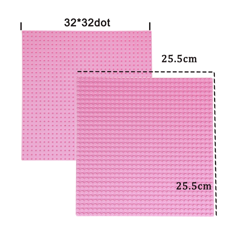 Quaslover 32*32 Точки Строительные блоки Детские DIY игрушки ABS самоблокирующиеся