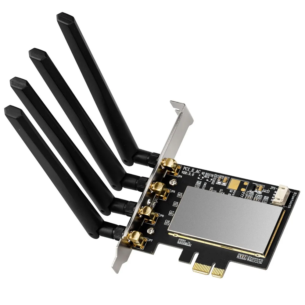 

Adapter Desktop PC 1300Mbps PCI-e Wireless Card with broadcom BCM94360CD wireless AC Dual Band WiFi Blueooth BT 4.0