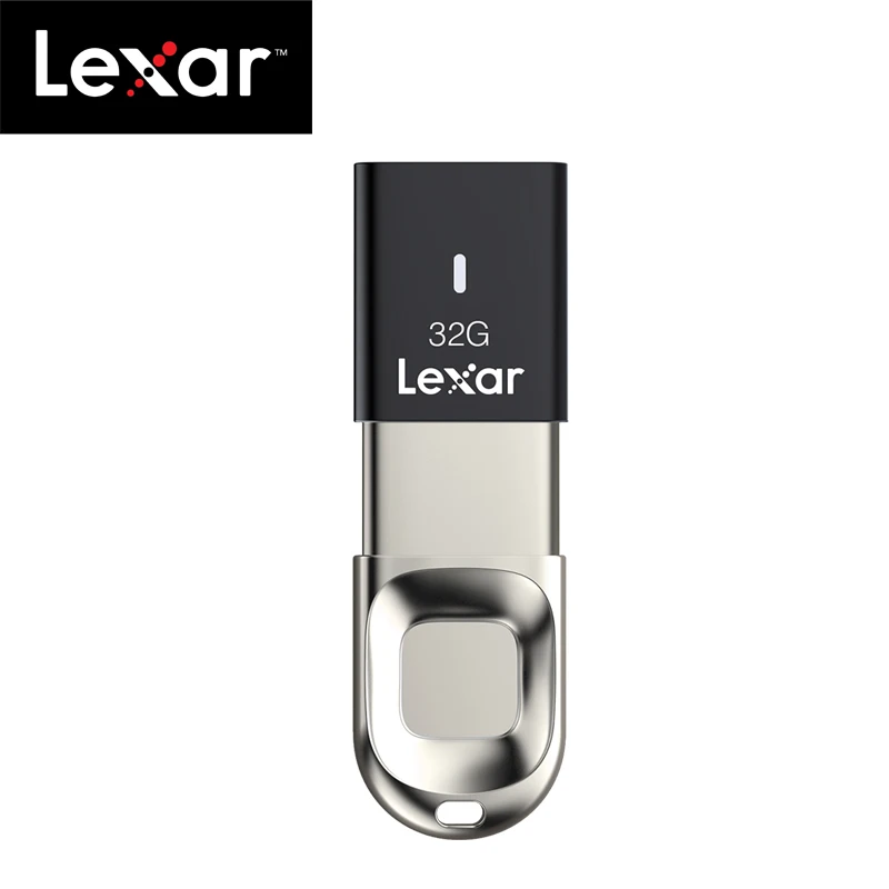 100% Оригинальный USB флеш накопитель Lexar с распознаванием отпечатков пальцев 128 ГБ 64
