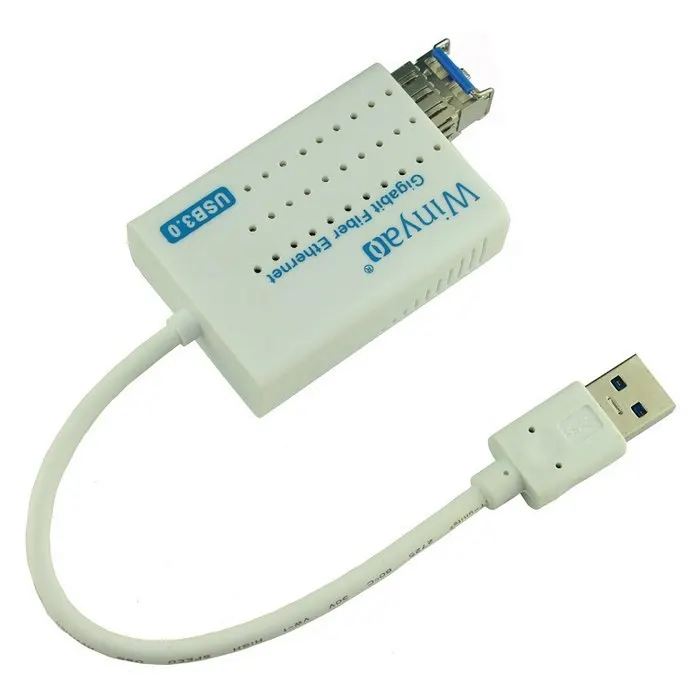 USB 3.0 to 1000Mbps Gigabit Ethernet LAN Fiber