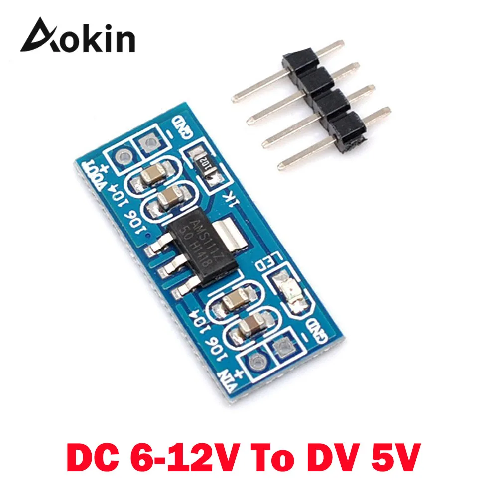 

AMS1117 DC 6V - 12V to 5V power supply module AMS1117 DC 5 V power module AMS1117-5V