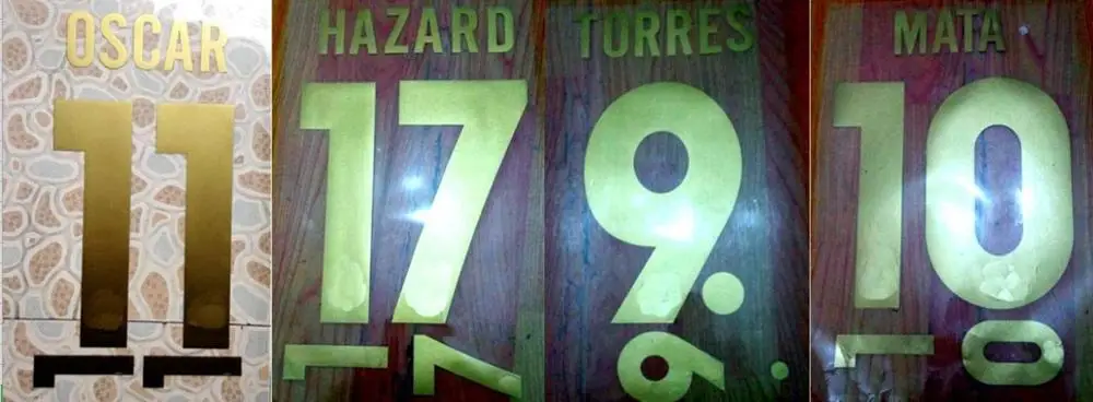 

2012-2013 LAMPARD OSCAR HAZARD TORRES MATA nameset patch badge