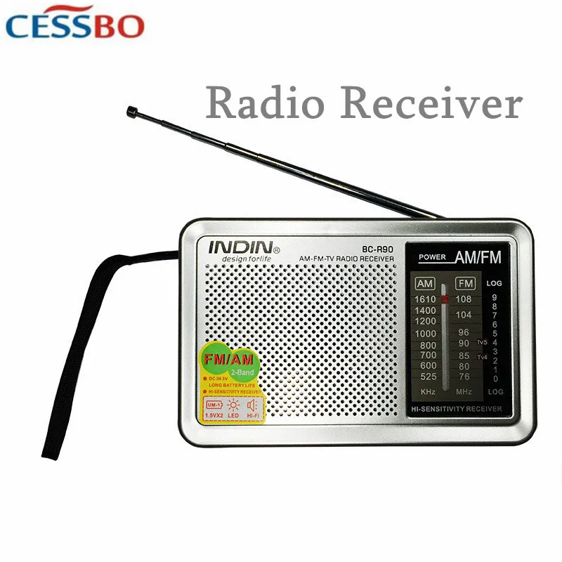 Portable Mini Radio Speaker FM/AM Stereo Player Receiver Antenna Support Music for Old Parents Gifts | Электроника