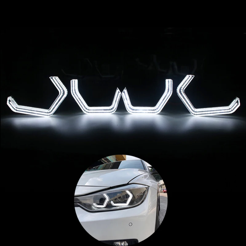 

1Set LED Angel Eyes Kit Concept M4 Iconic Style DTM For BMW 2 3 4 Series F30 F31 F32 F34 F80 F82 F83 M2 Xenon/Halogen Headlight