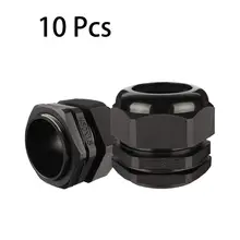 10 шт. M50 водонепроницаемый IP68 нейлоновый кабельный сальник регулируемый фиксатор для 32 мм-38 мм диаметр Кабельный провод кабельный сальник для распределительных коробок