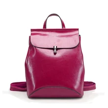 2017 Горячая Малый Натуральная Кожа Женщин Рюкзаки Сумки На Ремне Crossbody дамы круглый Седло повседневная Мода твердые Softback Путешествия