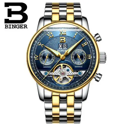 Switzerland Binger 2017 New Watches Men font b Top b font font b Luxury b font
