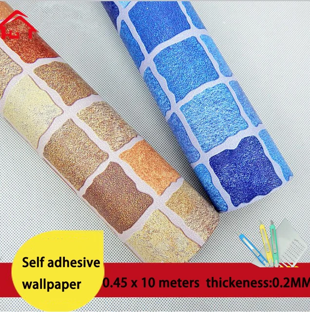 Wallpaper Thickening Bathroom Mosaic Waterproof Kitchen Wallpaper Thickening Bathroom Mosaic Waterproof Kitchen Washable