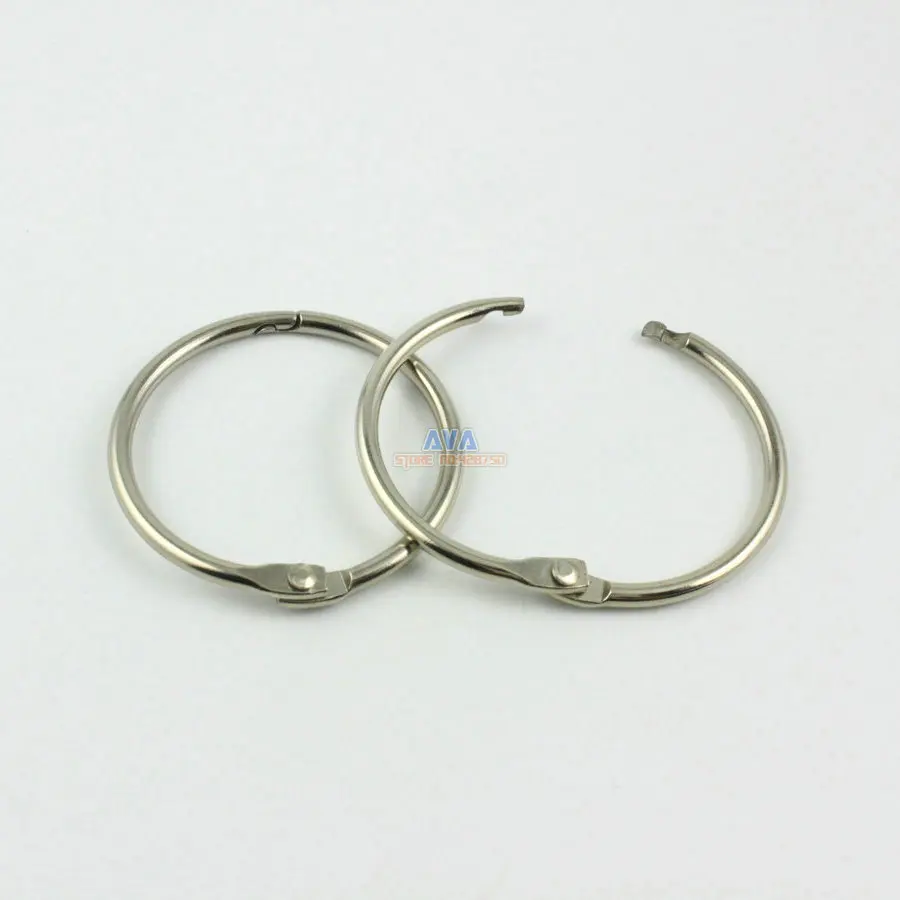 30 Pieces 38mm Metal Curtain Rings Curtain Open Rings Sliding Hook
