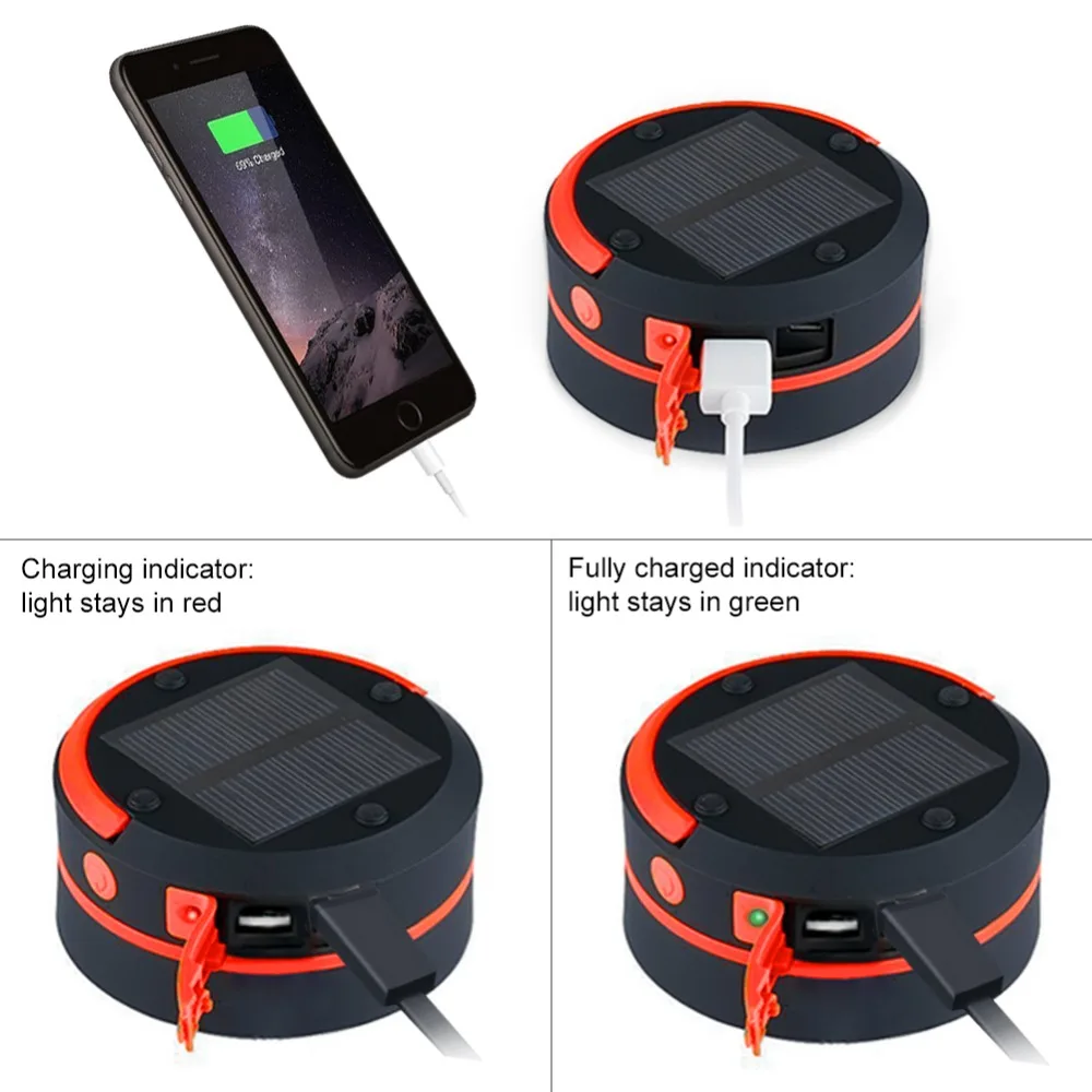 Tanie Akumulator 1W LED solarna lampka kempingowa światła zewnętrzne LED latarka przenośna latarnia Mini Power oświetlenie namiotu lampa awaryjna USB