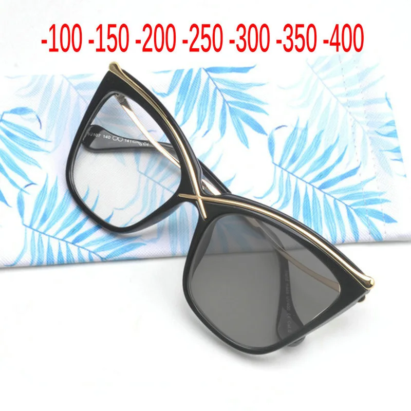 

mincl/ Fashion super large frame transition sun photochromic finished glasses myopia unisex optical computer glasses frame NX