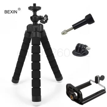 

4 in 1 Mini Flexible Camera Phone Hold gorillapod sponge octopus tripod for mobile phone for Gopro mini tripod stativ for phone