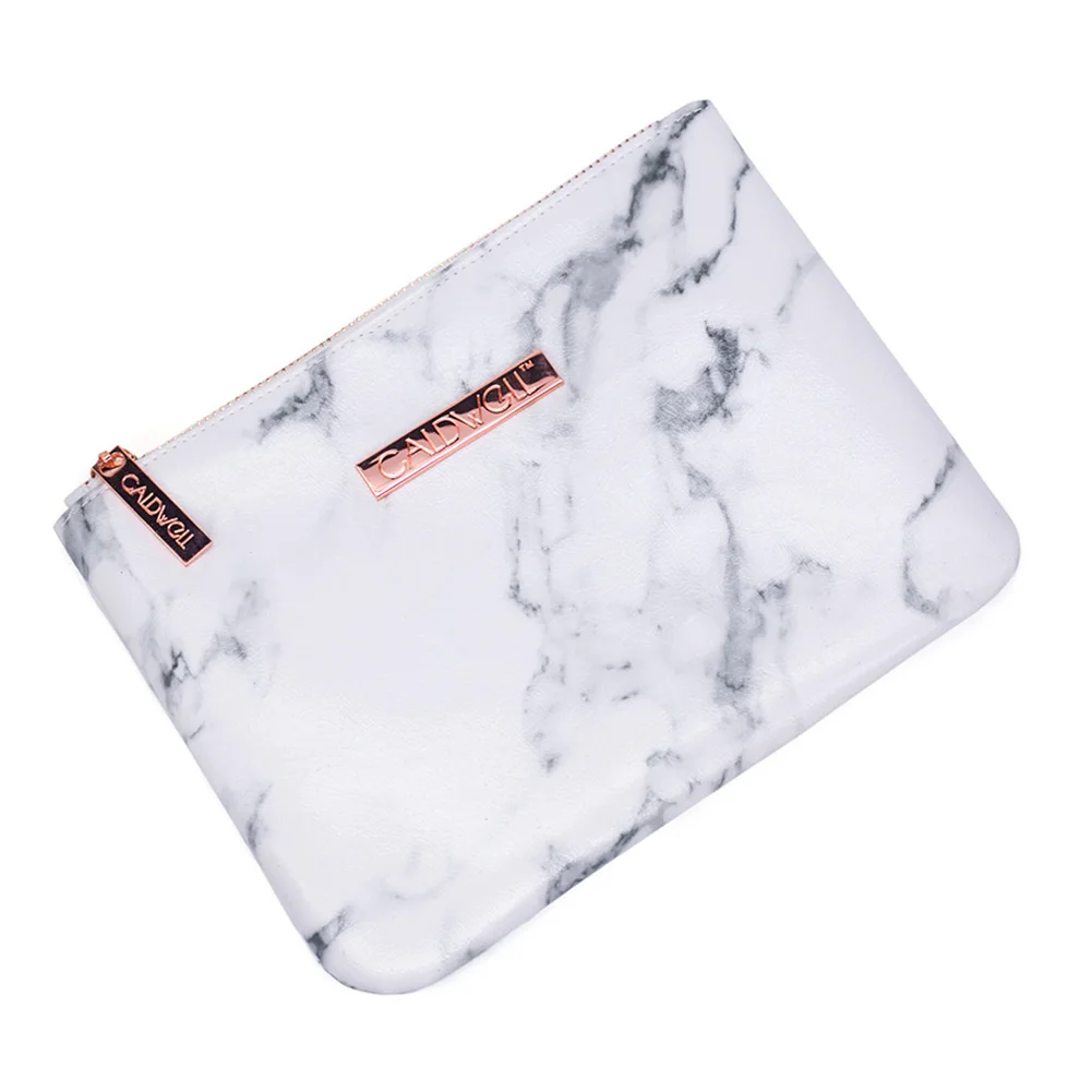 

Women's Makeup Cosmetic Bag Marble Pattern Square Fashion Storage Zipper Pouch AB@W3 Women bag