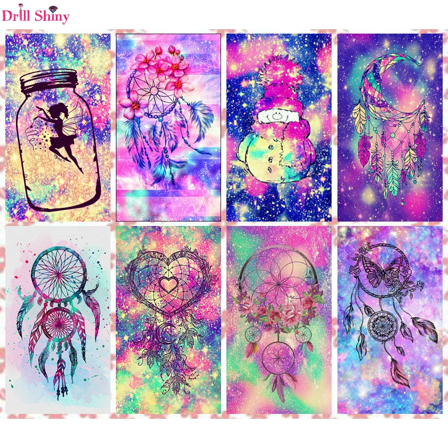 

Colorful dreamcatcher art,Snowman,Butterfly 5D DIY Full Square Drill Diamond Painting Embroidery Cross Stitch Mosaic Home Decor