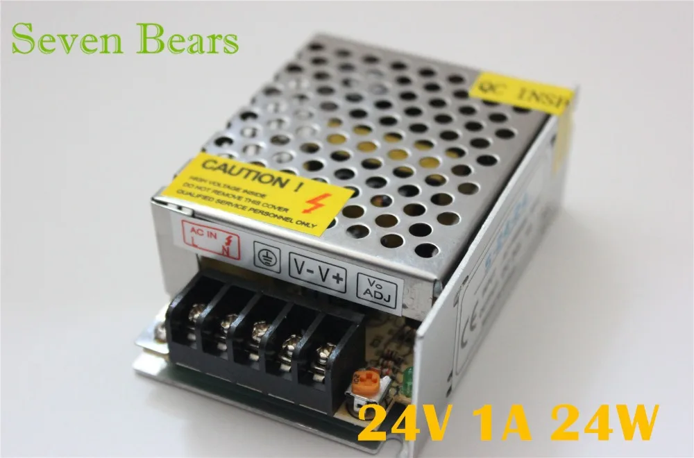 Адаптер питания DC24V 1 A 2A 3A 5A 8.5A 10A 15A светодиодный трансформатор на 12 в пост. Тока