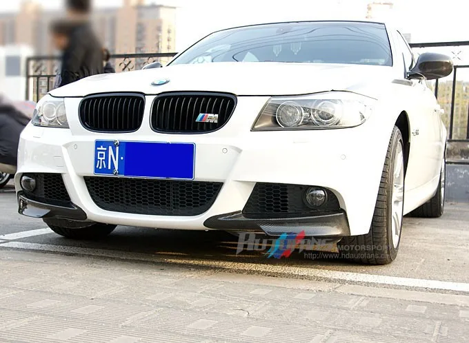 E90 LCI углеродного волокна спереди средства ухода за кожей комплект сплиттер фартуки Cupwing подходит для BMW 3 серии E90 LCI M-Sport 2009-2012