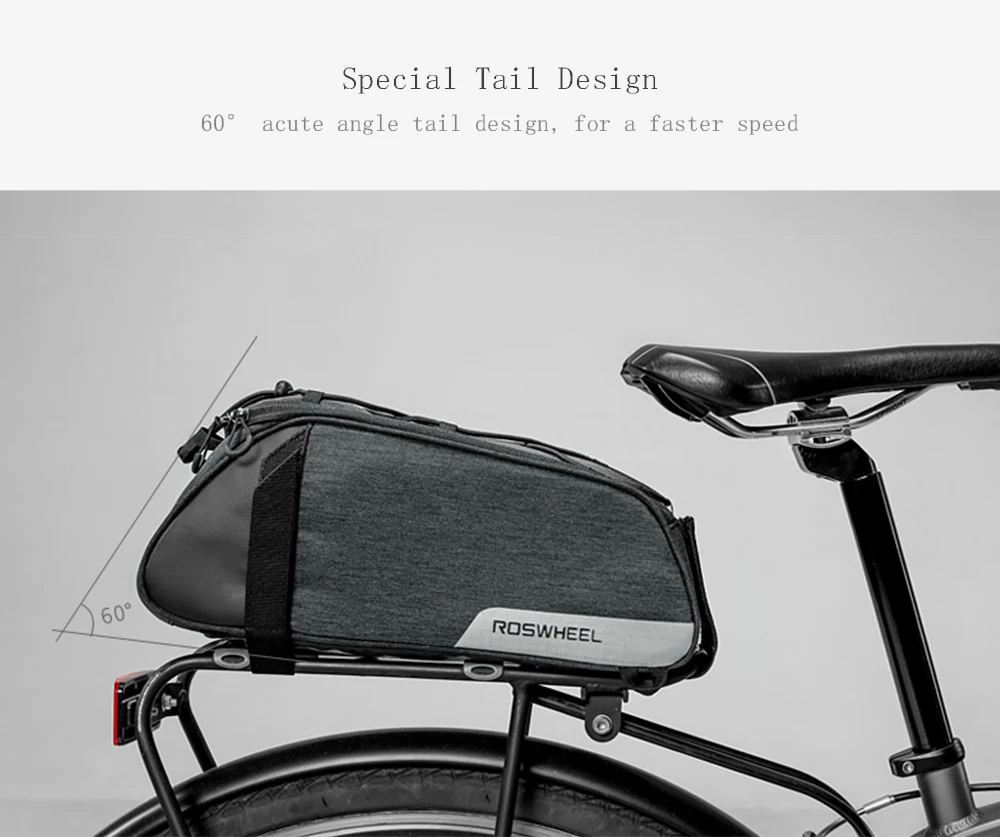 ROSWHEEL 141465 Multifunctional Bike Trunk Bag Commuter Bag