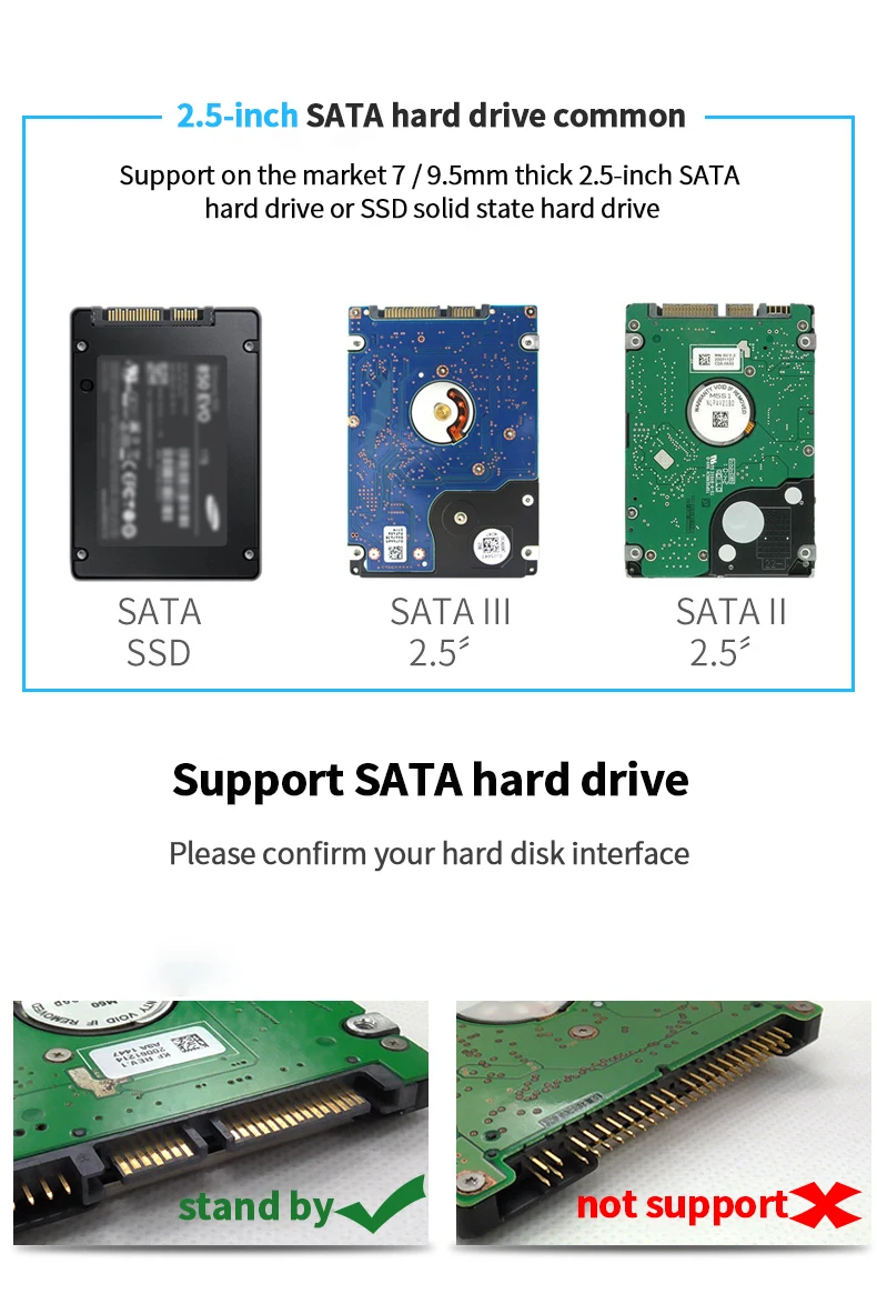 Зашифрованный ключ блокировки sata hdd корпус sata hdd чехол с функцией настройки паролей USB3.0 жесткий диск коробка высокоскоростной противоударный чехол