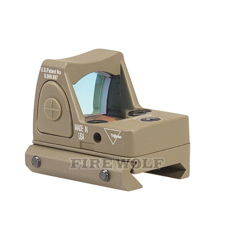 Trijicon мини RMR красный точечный прицел Collimator Glock/Shot gun Reflex Sight Scope fit 20 мм Weaver Rail для страйкбола/охотничьей винтовки