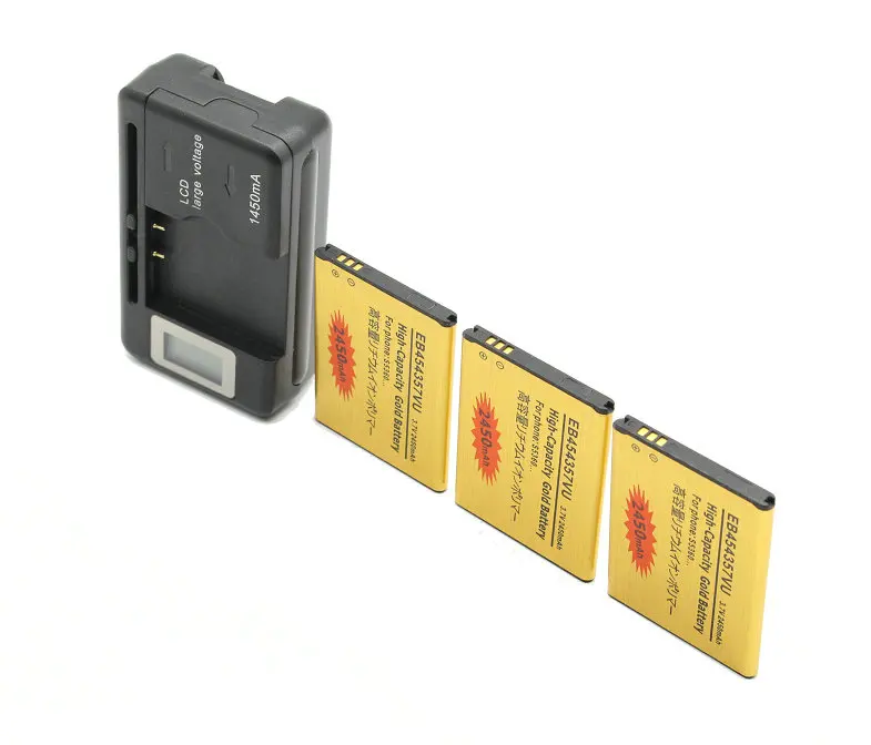 Ciszean 3x EB454357VU золото запасная батарея для Samsung Galaxy Y S5300 S5360 S5380 S5368 I509 GT-S5360 2450 мА/ч +