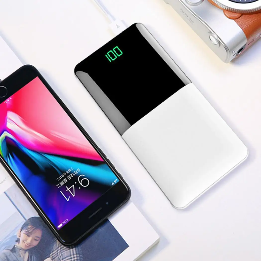 20000 mah 2 USB power Bank Внешний аккумулятор Комплект для зарядки портативное зарядное