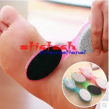 

by ems or dhl 1000pcs free shipping Foot Care Feet Pedicure Scrubber Natural Pumice Stone Rid Callus Skin Care foot BRUSH