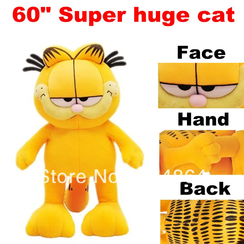 Factory price 60inch Super huge cat 160cm big cat with PP cotton plush