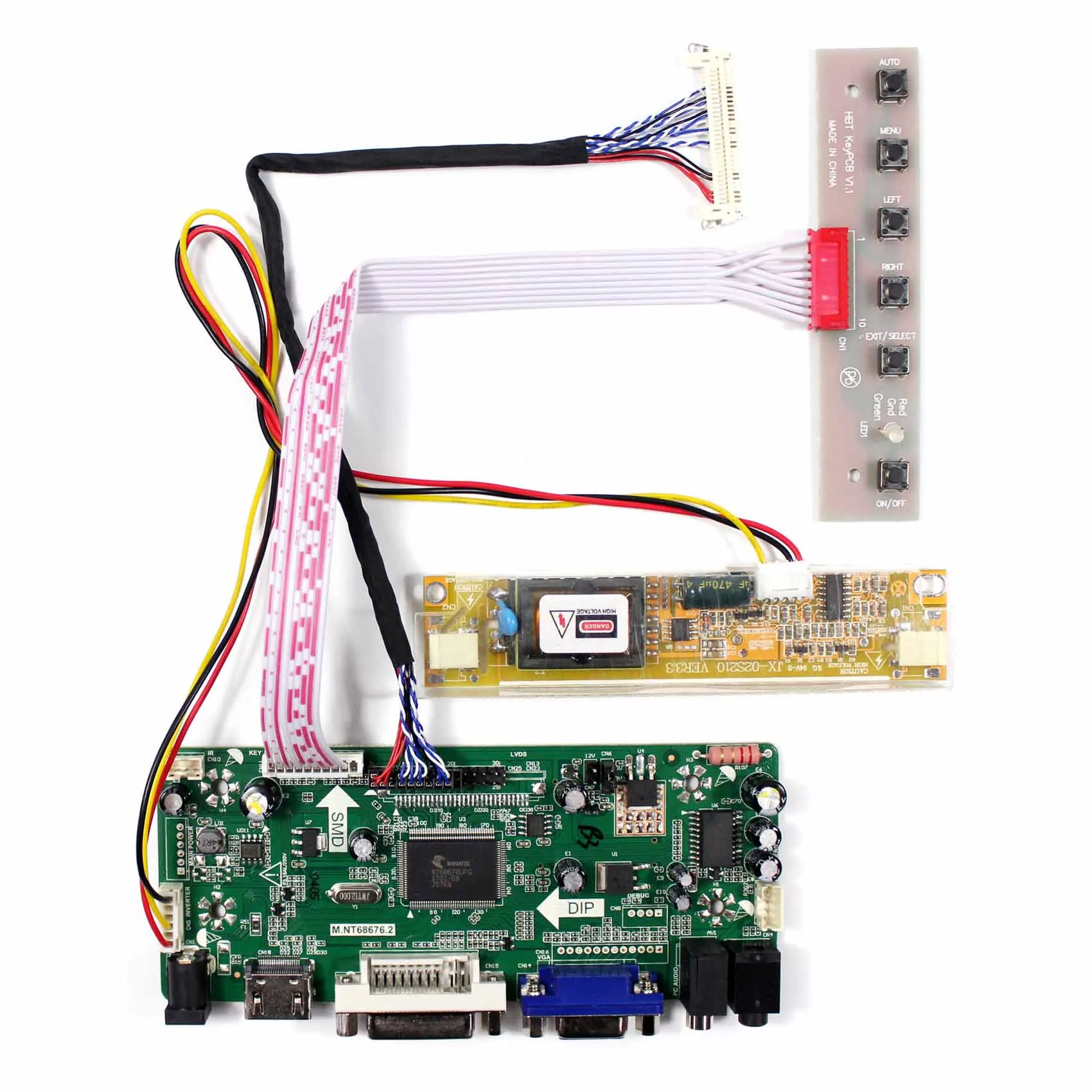 housing LCD LED LVDS Controller Board Driver kit for LTN154X3-L05 HDMI+DVI+VGA