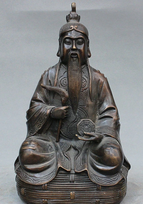 

Chinese Bronze Copper the earliest [first] ancestor Taoist priest Taoist Statue