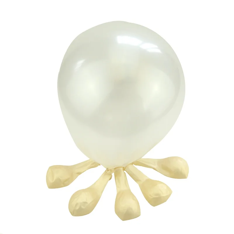 100 шт./лот жемчужный латексный шар надувной для свадебных украшений воздушный шар с надписью "Happy Birthday" вечерние свадебные шары - Цвет: milk white