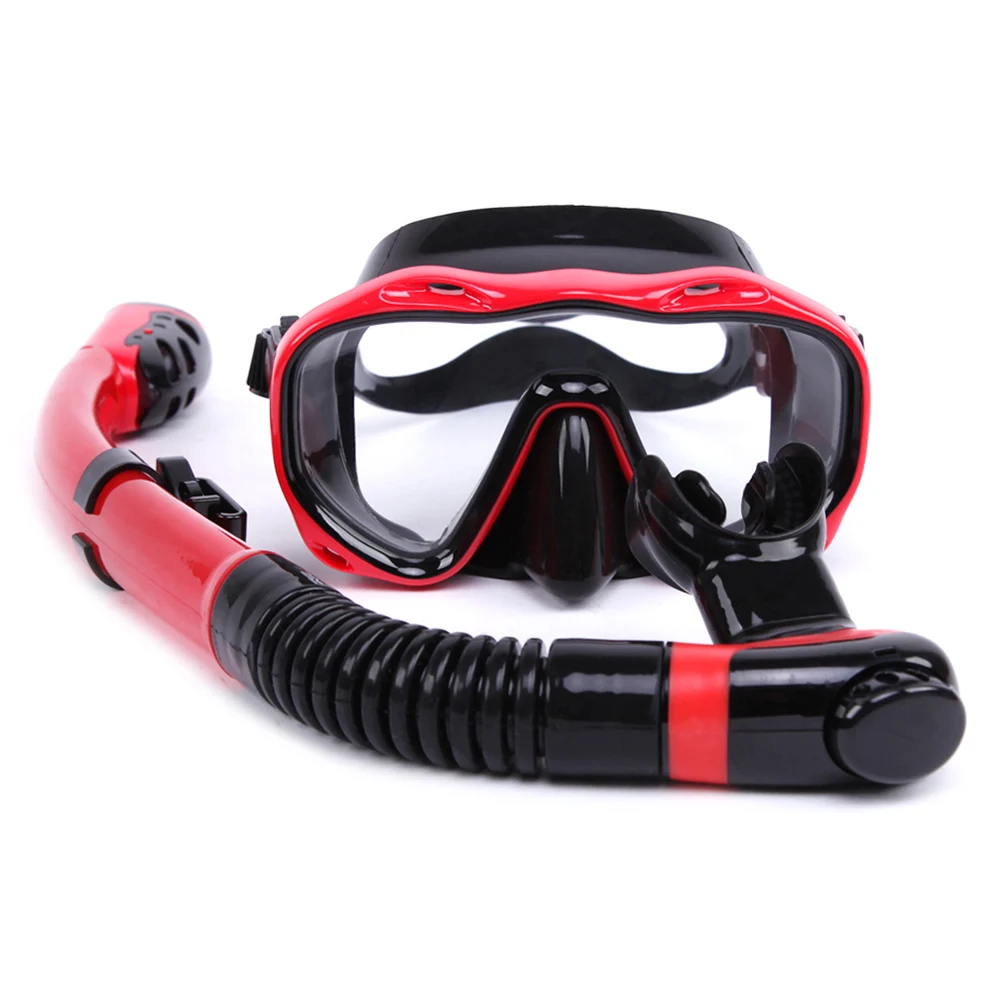 Diving Goggles Toughened Glass Mask Suit Diving Mask Snorkel Glasses