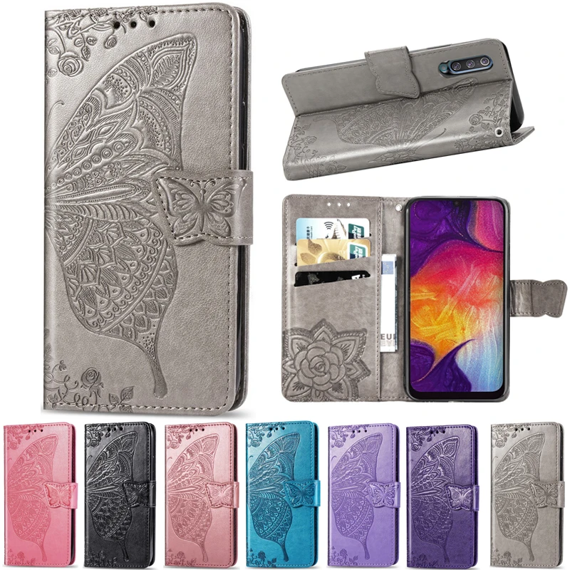 

For Samsung Galaxy A50 Case A 50 Wallet Magnetic Cover For Samsung Galaxy A30 A70 A20 A40 A10 Case Leather Stand Butterfly 2019