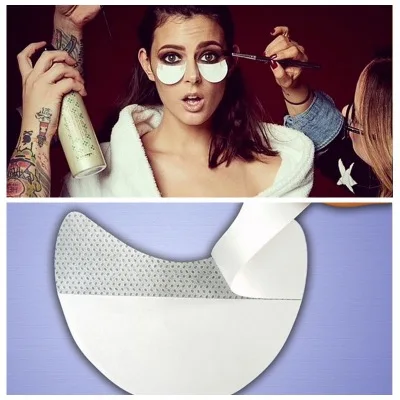 

10pcs Pro Cotton Eyeshadow Application Shields Under Eye Patches Disposable Eye Shadow Make Up Protector Pads Eyes Makeup Tools