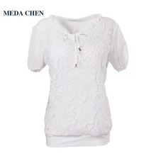 

Best seller summer short sleeve white t-shirt female lace pattern cotton quality large size ladies coat fashion women t-shirts