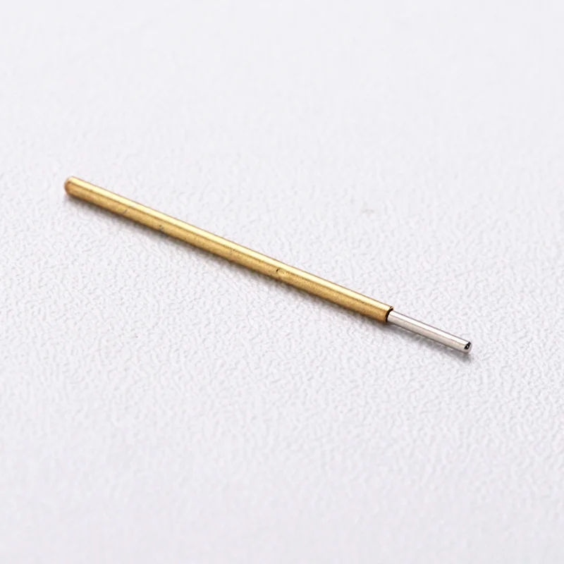 P50-J Test Needle (Cylindrical Head) 100 Pcs/ Package Probe Thimble Length 16.35mm Metal Spring Needle Test of Circuit Boards