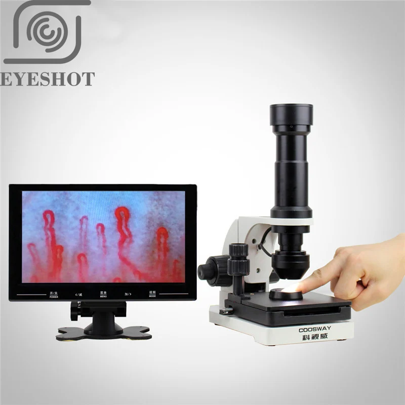 

400X Inspection Zoom Monocular 9-10 inch high-definitio 400X LED Microcirculation Detector Microscope