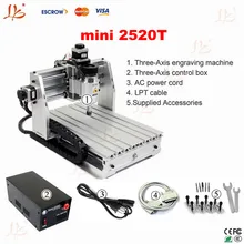 cheap mini CNCengraving machine router 2520T woodworking planner