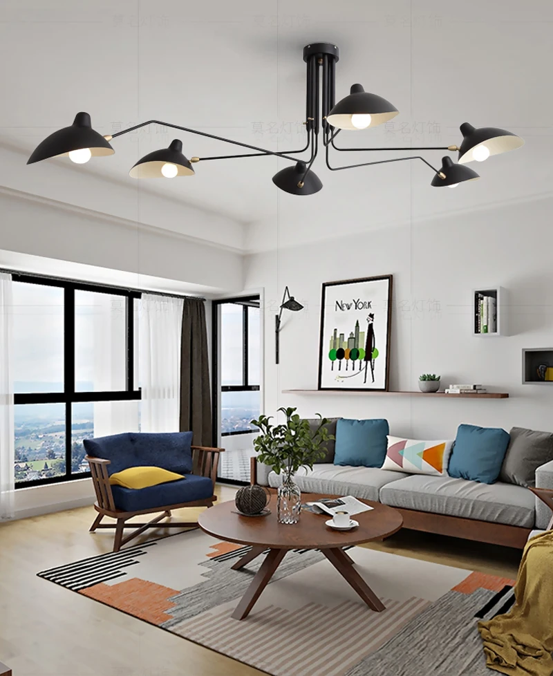 modern Loft Industrial Vintage pendant lamp for living room bed room Rotating Sconce wall Lights For Home Decoration