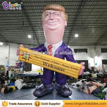 

Hot selling inflatable Donald Trump model with banner for event party advertising toy