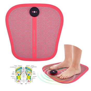 

EMS Electric Foot Stimulator Massager Folding Portable Muscle Massage Mat Full Automatic Foot Circulation Massager with Remote