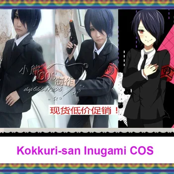 

Hot Selling Japanese Cartoon Kokkuri-san Cosplay Inugami COS Costumes for Men/Women Coat+Shirt+Pants+Tie+Armband
