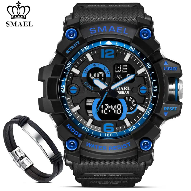 men's analog watch with backlight