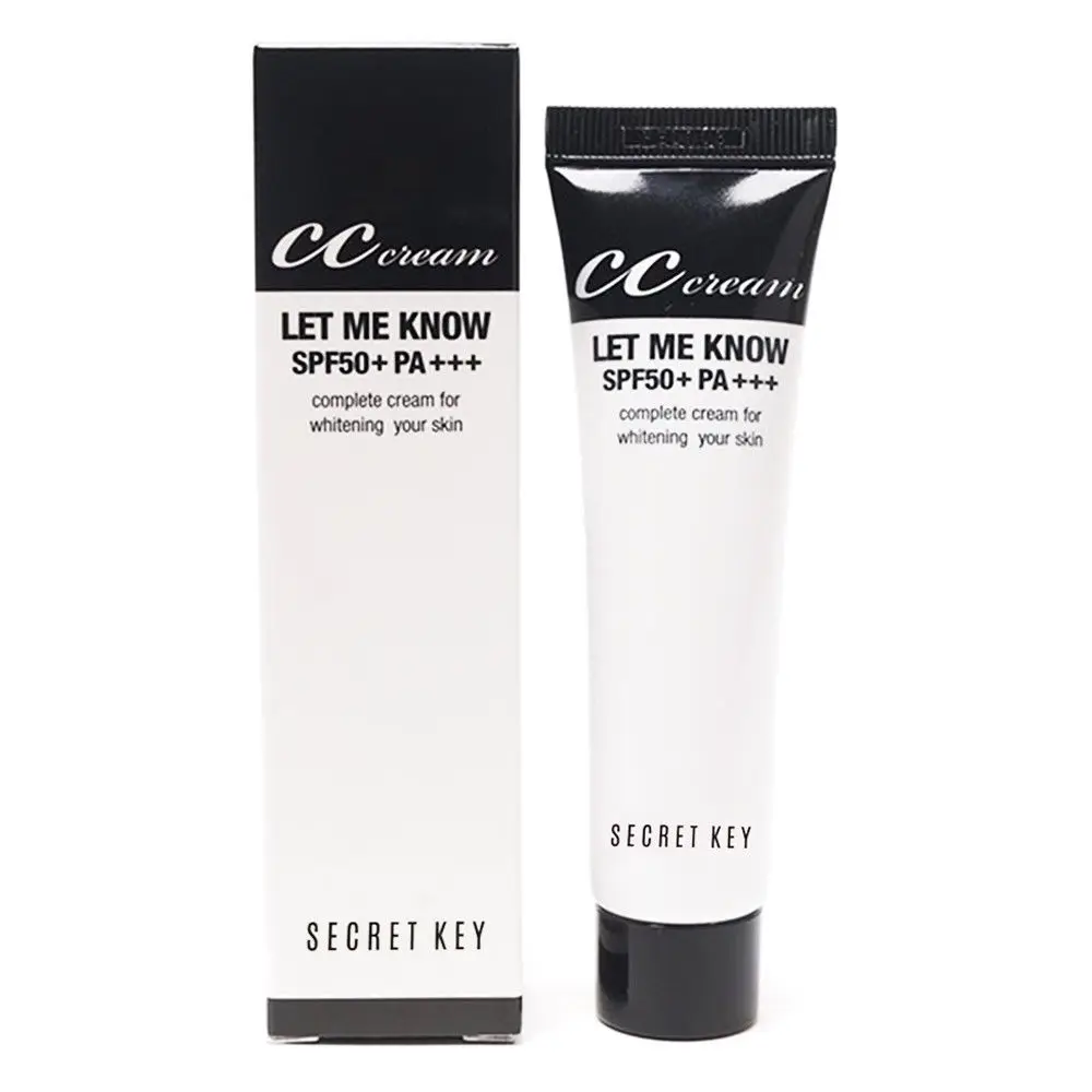 

SECRET KEY Let Me Know CC Cream Perfect Cover Concealer Fresh Moist Revitalizing BB Cream Face Makeup Foundation Korea Cosmetic