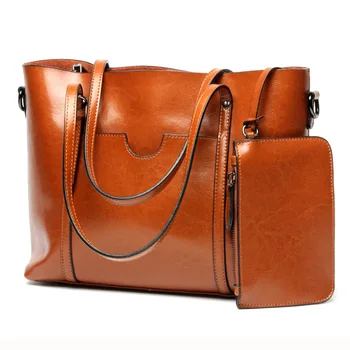 

Women Casual Tote Genuine Leather Handbag Bag Fashion Vintage Large Shopping Bag Designer Crossbody Bags Big Shoulder Bag Female