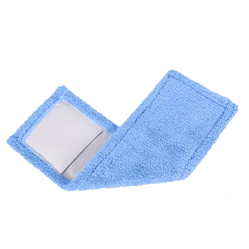 1 шт Универсальный 42,5x14 см сменный бытовой пылеочиститель многоразовый коврик из микрофибры для швабры с распылителем - Цвет: Blue